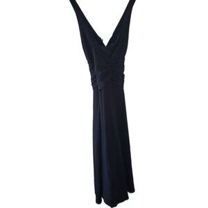 Boston Proper Black Sleeveless V-Neck Dress